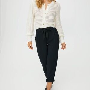 Wilfred Allant Black Tie-Waist Pants